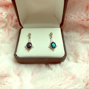 Gorgeous Blue Tiger Eye earrings